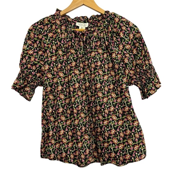 Rachel Zoe Tops - Rachel Zoe Floral Paisley Short Sleeve Top Blouse Size Small NWT